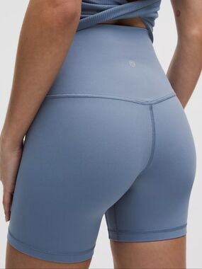 *NWT* LULULEMON Align High-Rise Short 6", Color - Washed Denim, Size 2 (XXS)